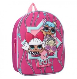 3D LOL Surprise Backpack for Kids - Pink