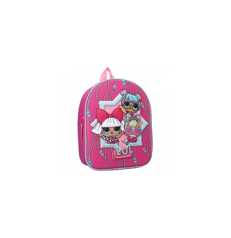 3D LOL Surprise Backpack for Kids - Pink