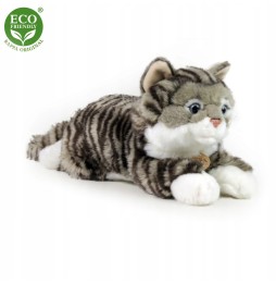 Szary Tabby kotek maskotka 45 cm