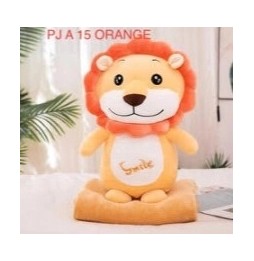 3-in-1 Lion Blanket Cushion Toy