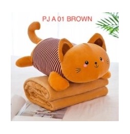 3-in-1 Lion Blanket Cushion Toy