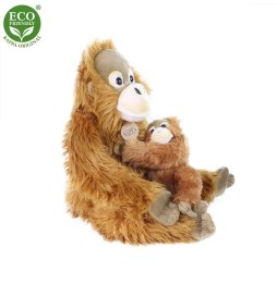 Plush Orangutan with Baby Rappa 28 cm