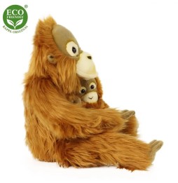 Plush Orangutan with Baby Rappa 28 cm