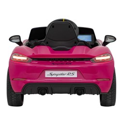 Vehicul Porsche Spyder RS 718 roz MP4 pentru copii