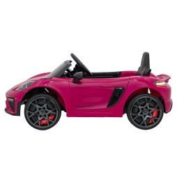 Vehicul Porsche Spyder RS 718 roz MP4 pentru copii