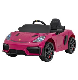 Vehicul Porsche Spyder RS 718 roz MP4 pentru copii