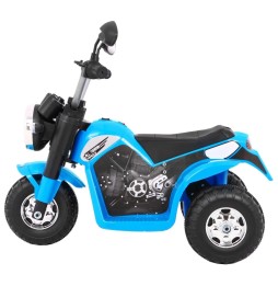 Niebieski motorek minibike dla dzieci z dźwiękami i led