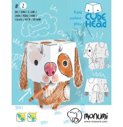 3D Dog Coloring Book for Kids