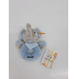 Steiff Elephant Rattle Blue 0+