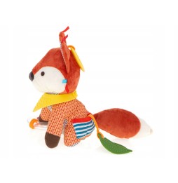 Sensory Fox Plush Toy for Baby Stroller