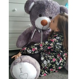 Large Gray Teddy Bear 160 cm