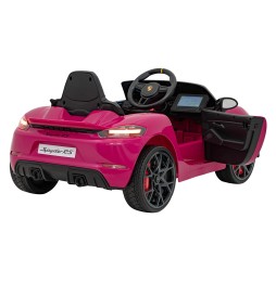 Vehicul Porsche Spyder RS 718 roz MP4 pentru copii