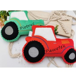 Personalized Plush Tractor for Kids