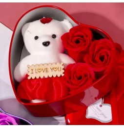 Valentine's Bear I Love You with Roses