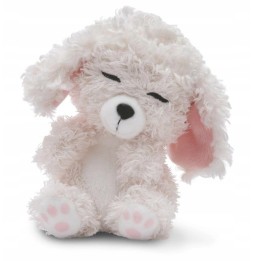 12cm White Poodle Plush Dog NICI