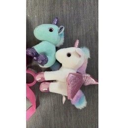 Magical unicorn plush toy with accessories