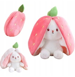 Strawberry Bunny Plush 2in1 35cm