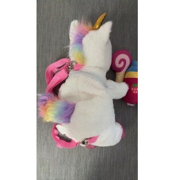 Magical unicorn plush toy with accessories