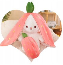 Strawberry Bunny Plush 2in1 35cm