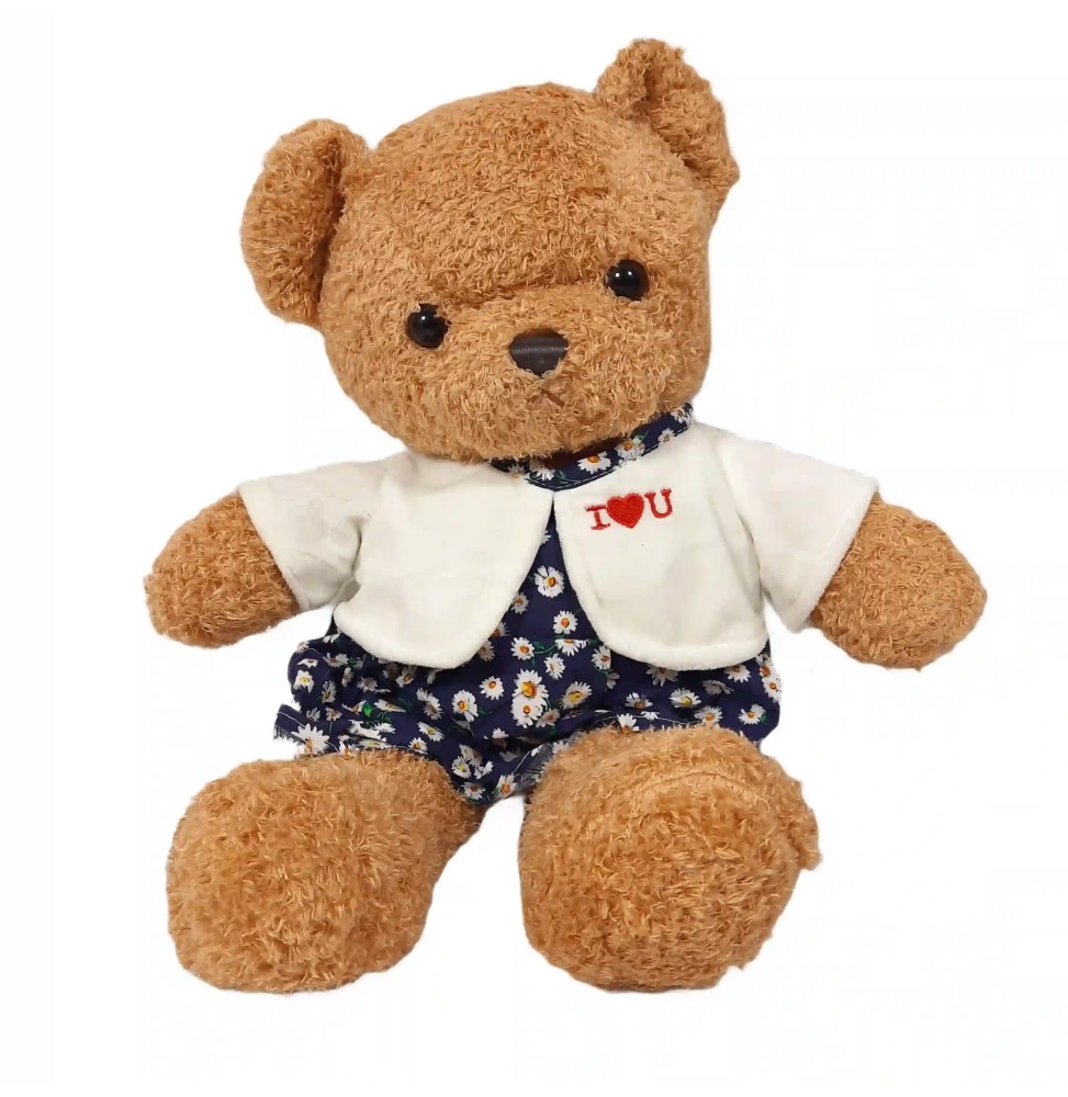 Blue Dress Teddy Bear 30 cm Plush Toy