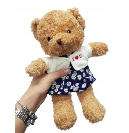 Blue Dress Teddy Bear 30 cm Plush Toy