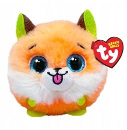 Beanie Balls Orange Fox Plush Toy