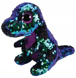 Plush Dinosaur Toy Green-Purple 15 cm