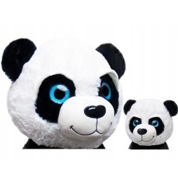 Panda pluszak z małą pandą z dużymi oczami