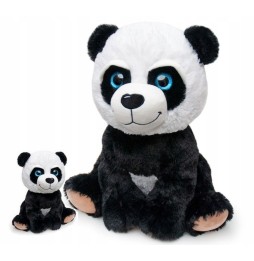 Panda pluszak z małą pandą z dużymi oczami