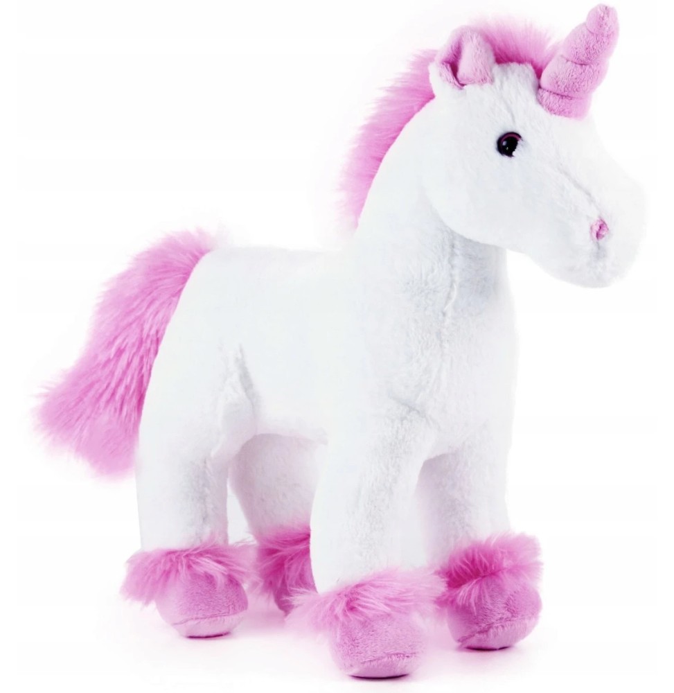 White-Pink Unicorn Plush Toy 32cm