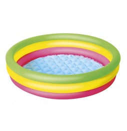 Rainbow Inflatable Pool for Kids 102x25cm