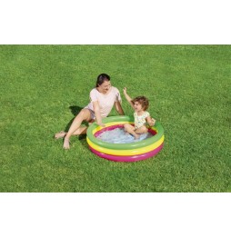 Rainbow Inflatable Pool for Kids 102x25cm