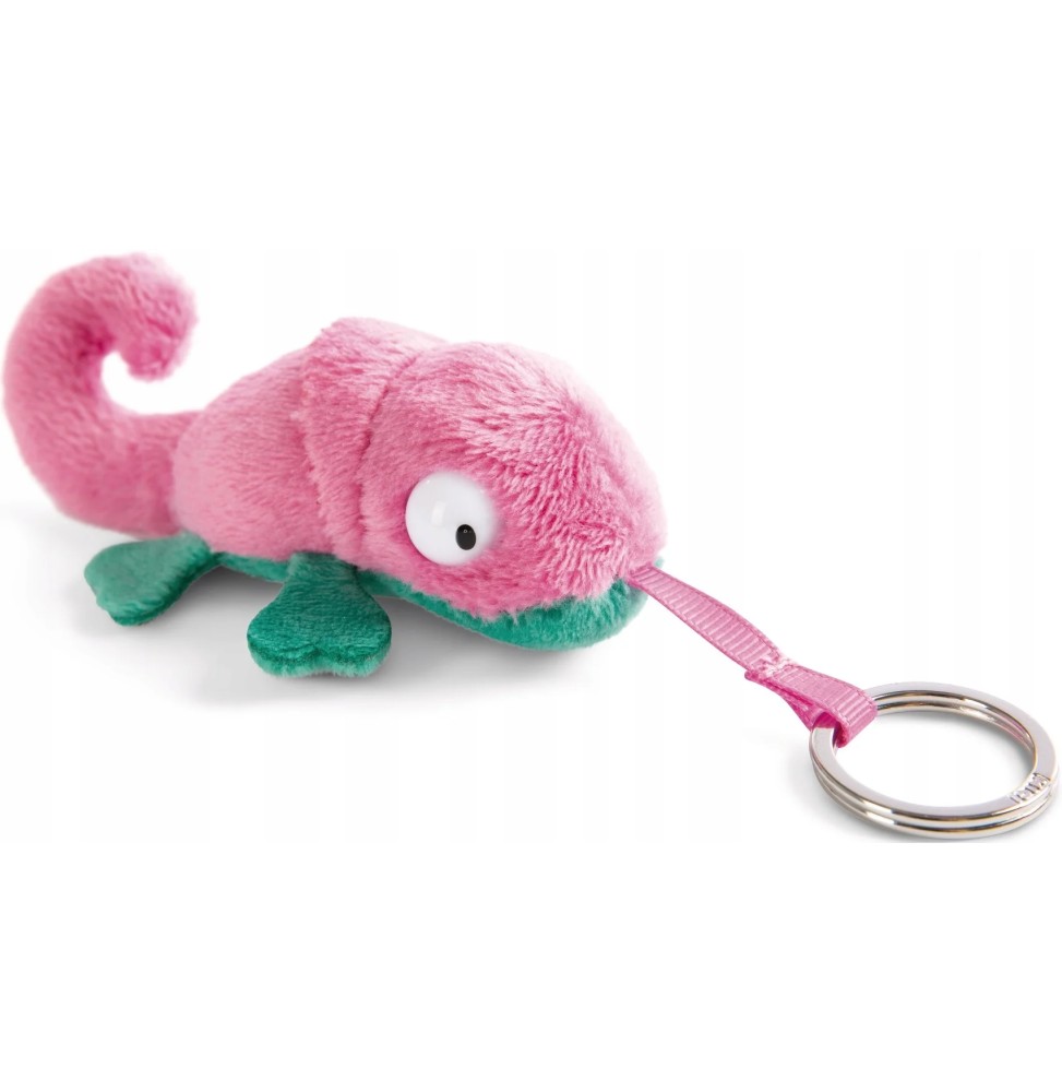 Breloc NICI Cameleon Candymon 8 cm roz