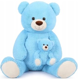 MorisMos XXL Bear 100 cm Blue Plush