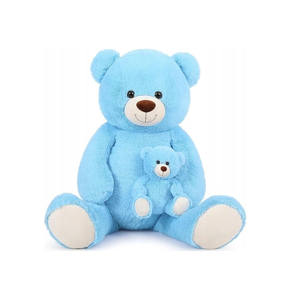 MorisMos XXL Bear 100 cm Blue Plush