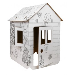 Cardboard House for Kids to Paint