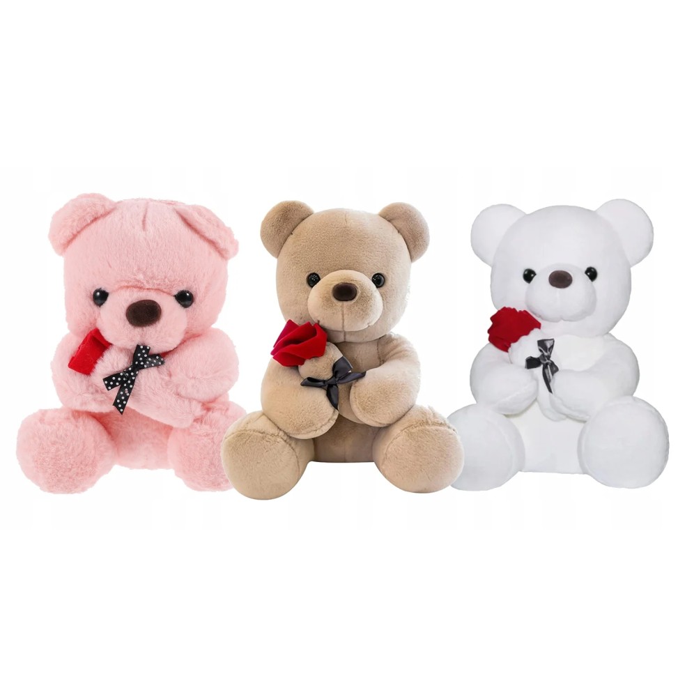 Plush Bear 30 Cm with Bouquet Cuddly Toy