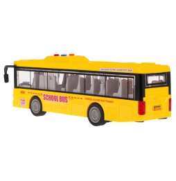 Yellow Bus with Sound and Light for Kids