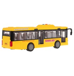 Yellow Bus with Sound and Light for Kids