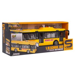 Yellow Bus with Sound and Light for Kids