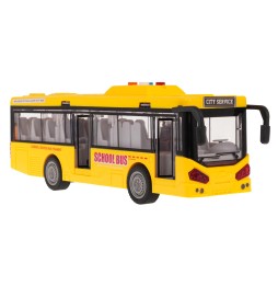 Yellow Bus with Sound and Light for Kids