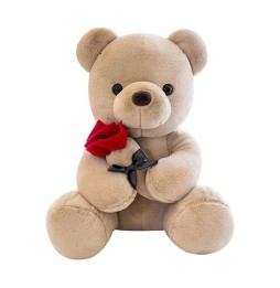 Plush Bear 30 Cm with Bouquet Cuddly Toy