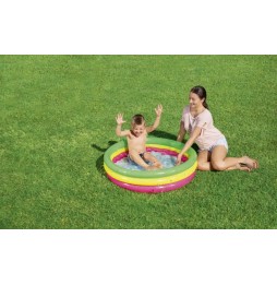 Rainbow Inflatable Pool for Kids 102x25cm