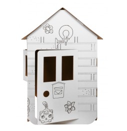 Cardboard House for Kids to Paint