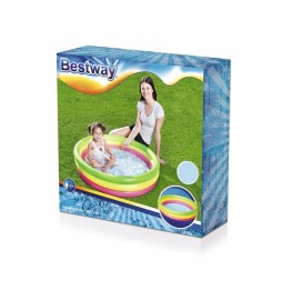 Rainbow Inflatable Pool for Kids 102x25cm