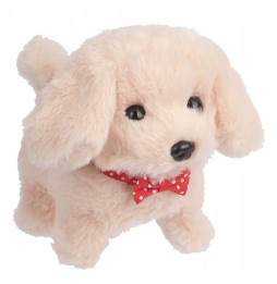 Beige Plush Puppy on a Leash