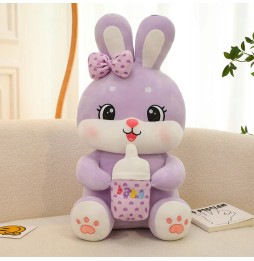 Stuffed Bunny with Bottle 40 cm