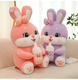 Stuffed Bunny with Bottle 40 cm