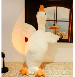 Ruchoma gęś pluszak 70 cm dla dzieci