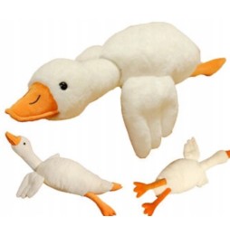 Ruchoma gęś pluszak 70 cm dla dzieci